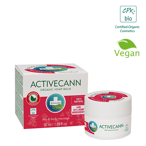 Annabis activecann organic hemp balm for massage